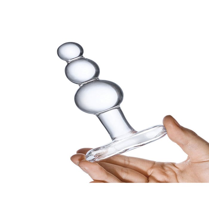 Plug Anal en Verre Beaded 10,2 cm