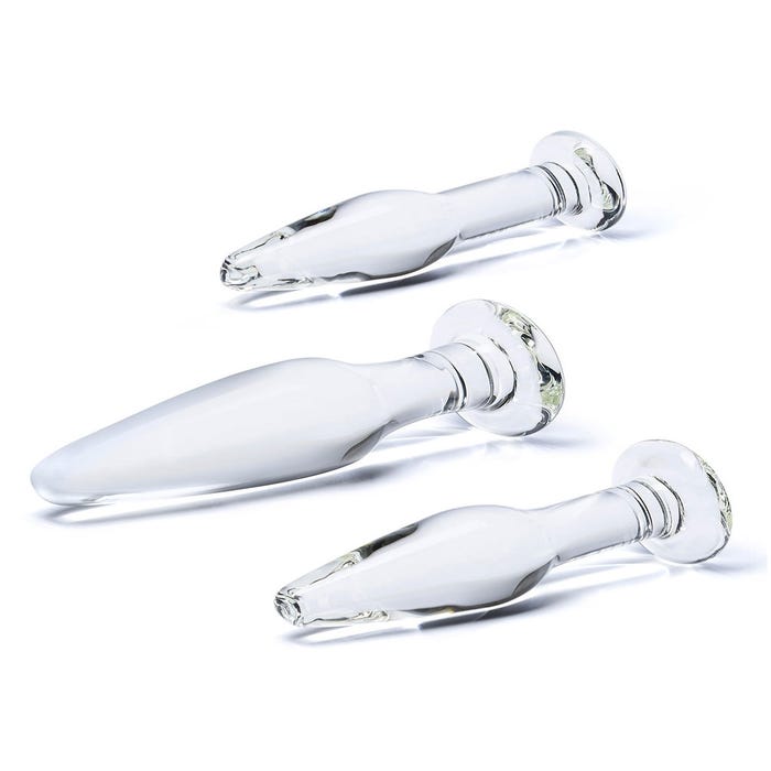 Kit de 3 Plugs Anal en Verre Anal Training Set
