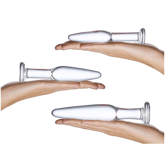 Kit de 3 Plugs Anal en Verre Anal Training Set