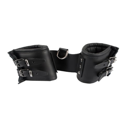 Double Menottes Poignets en Cuir