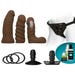 Coffret Gode Ceinture Vac-U-Lock Dual Density Starter Set Chocolate