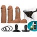 Coffret Gode Ceinture Vac-U-Lock Dual Density UltraSkyn Set Caramel
