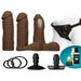 Coffret Gode Ceinture Vac-U-Lock Dual Density UltraSkyn Set Chocolate