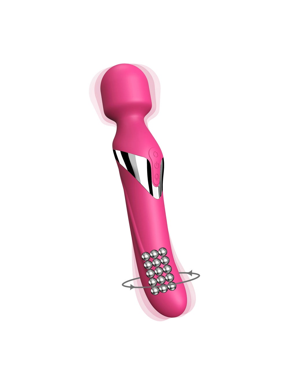 Vibromasseur wand Dual Orgasms rose