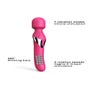Vibromasseur wand Dual Orgasms rose
