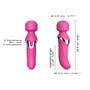 Vibromasseur wand Dual Orgasms rose
