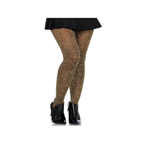 Collant Pailleté Noir & Or