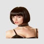 Perruque Carré Court Brun