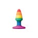 Plug Anal Pleasure Mini Rainbow Colours Pride Edition