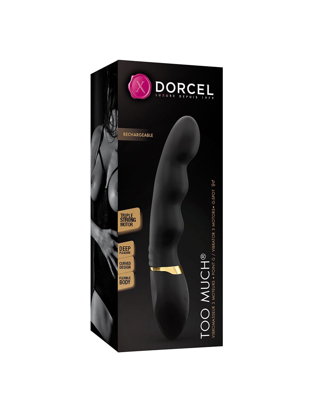 Vibromasseur Too Much Black & Gold Edition