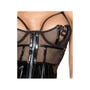 Robe Bustier Vinyle Noire