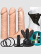 Coffret Gode Ceinture Vibrant Vac-U-Lock Dual Density UltraSkyn Set Vanilla