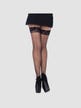 Bas résille couture Amy noir