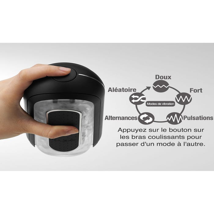 Masturbateur Flip Zero 0 Electronic Vibration Black