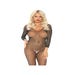 Combinaison Ouverte 89233 Manches Longues Strass Noire