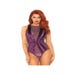 Body 89236 Velours & Dentelle Florale Violet