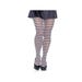 Collant 7100 Rayé en Nylon Noir & Blanc