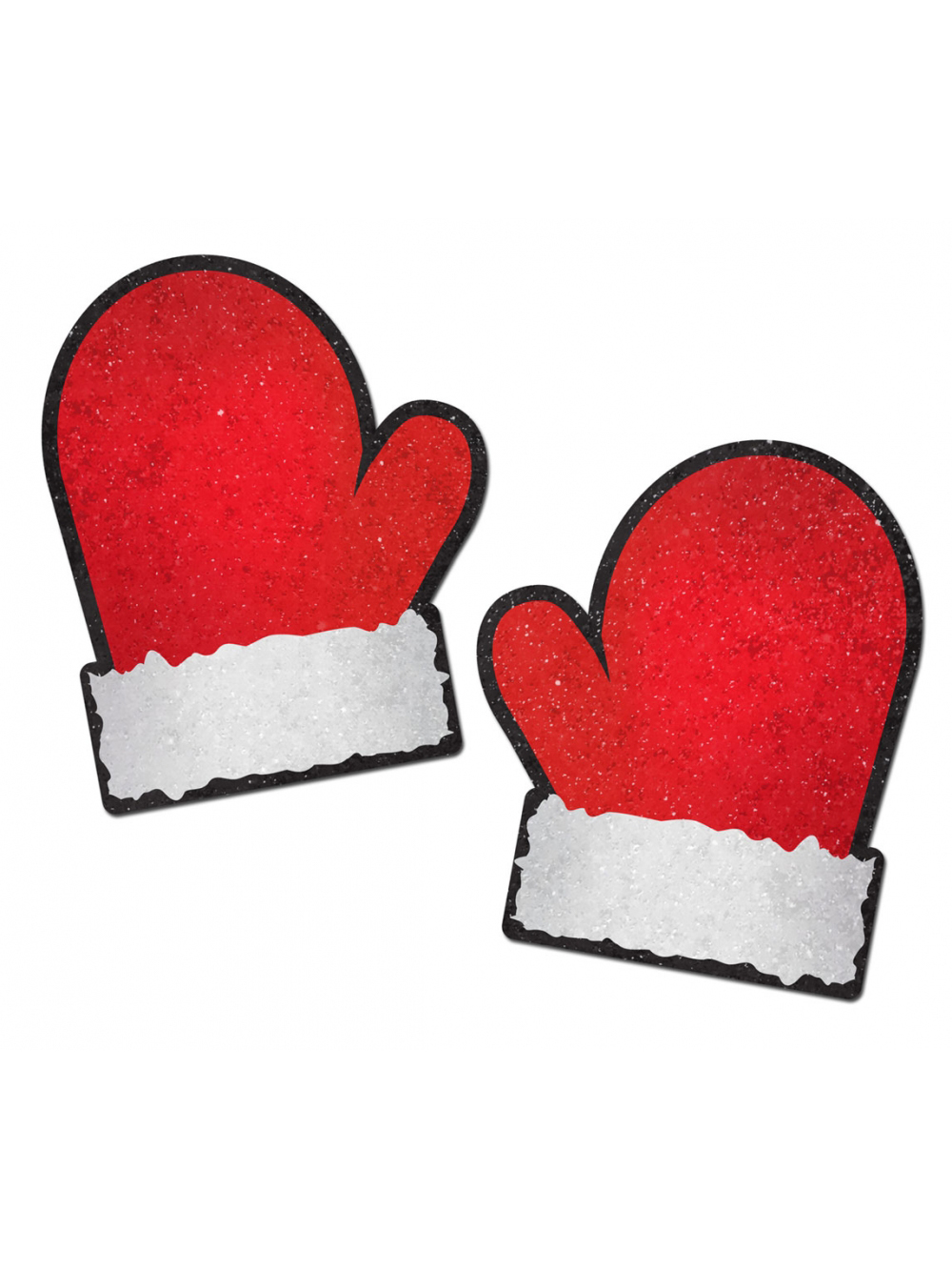 Caches-Tétons Moufle Père Noël