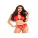 Ensemble 2 Pièces 86116 Ras De Cou Coeur Rouge