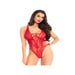 Body 89248 Dentelle Florale Laçage Rouge