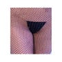 Lot de 2 Collants Résille CR4309 Noir et Argent