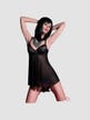 Nuisette Transparente CR4035 Noir