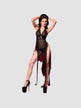 Robe Longue Transparente CR4033 Noir