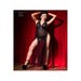 Robe Longue Transparente CR4033 Noir