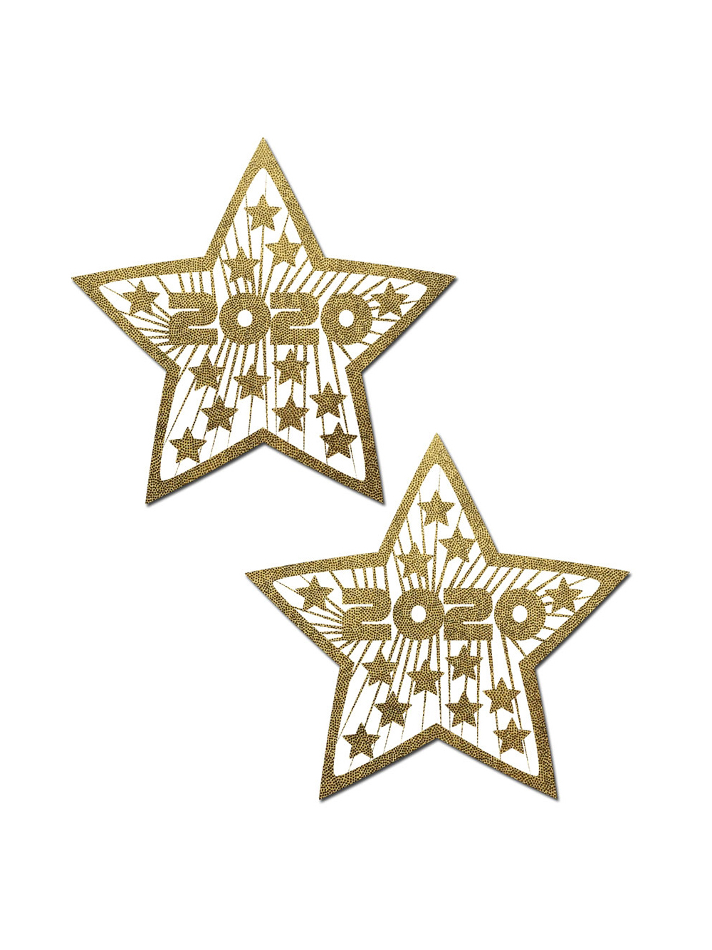 Caches-Tétons Etoile Bonne Année 2020