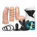 Coffret Gode Ceinture Vibrant Vac-U-Lock Dual Density Starter Set Vanilla