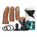 Coffret Gode Ceinture Vibrant Vac-U-Lock Dual Density Starter Set Caramel