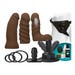 Coffret Gode Ceinture Vibrant Vac-U-Lock Dual Density Starter Set Chocolate