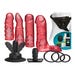 Coffret Gode Ceinture Vac-U-Lock Vibrant Crystal Jellies