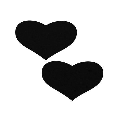 Caches-Seins Coeurs Noirs