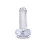 Dildo avec Testicules 15,2 cm King Cock Clear