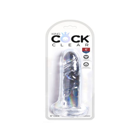 Dildo Ventouse 15,2 cm King Cock Clear