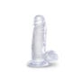 Dildo avec Testicules 17,8 cm King Cock Clear
