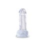 Dildo avec Testicules 17,8 cm King Cock Clear