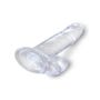 Dildo avec Testicules 17,8 cm King Cock Clear