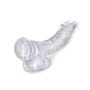 Dildo avec Testicules 19 cm King Cock Clear
