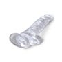 Dildo avec Testicules 20,3 cm King Cock Clear