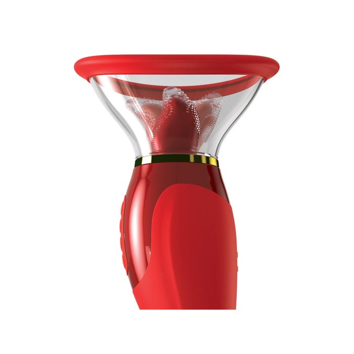 Pompe à Vagin avec Langue Vibrante Fantasy For Her Ultimate Pleasure 24K Gold Luxury Edition
