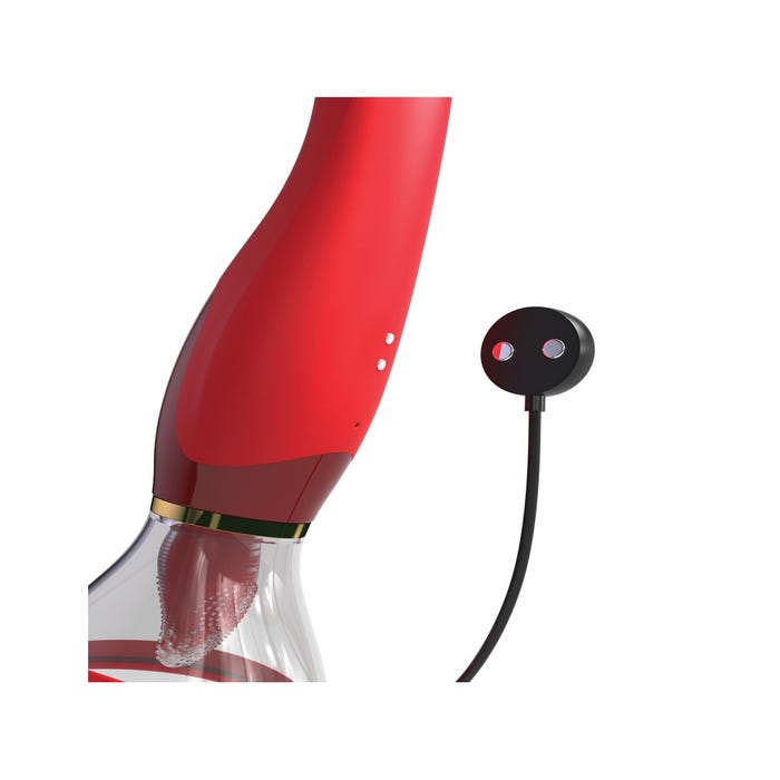 Pompe à Vagin avec Langue Vibrante Fantasy For Her Ultimate Pleasure 24K Gold Luxury Edition