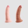 Gode Ventouse 17,8 cm Triple Density King Cock Plus 3D