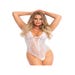 Body 89248 Dentelle Florale Laçage Blanc
