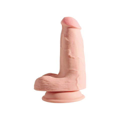 Dildo avec Testicules 12,7 cm Triple Density King Cock Plus 3D