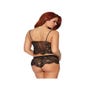 Ensemble 2 Pièces 86798 Top & Shorty Dentelle Noir