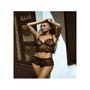 Ensemble 2 Pièces 86798 Top & Shorty Dentelle Noir