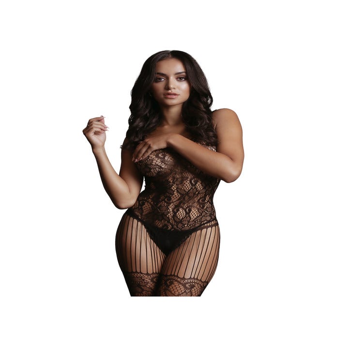 Combinaison Intégrale Dentelle Noire