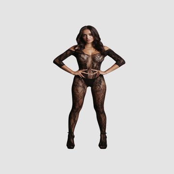 Combinaison Épaules Nues & Dentelle Noire